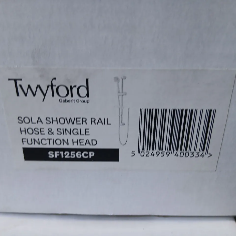 TWYFORD SOLA SHOWER RAIL, HOSE & SINGLE-FUNCTION HEAD SF1256CP