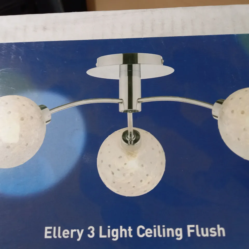 ELLERY 3 LIGHT CEILING FLUSH