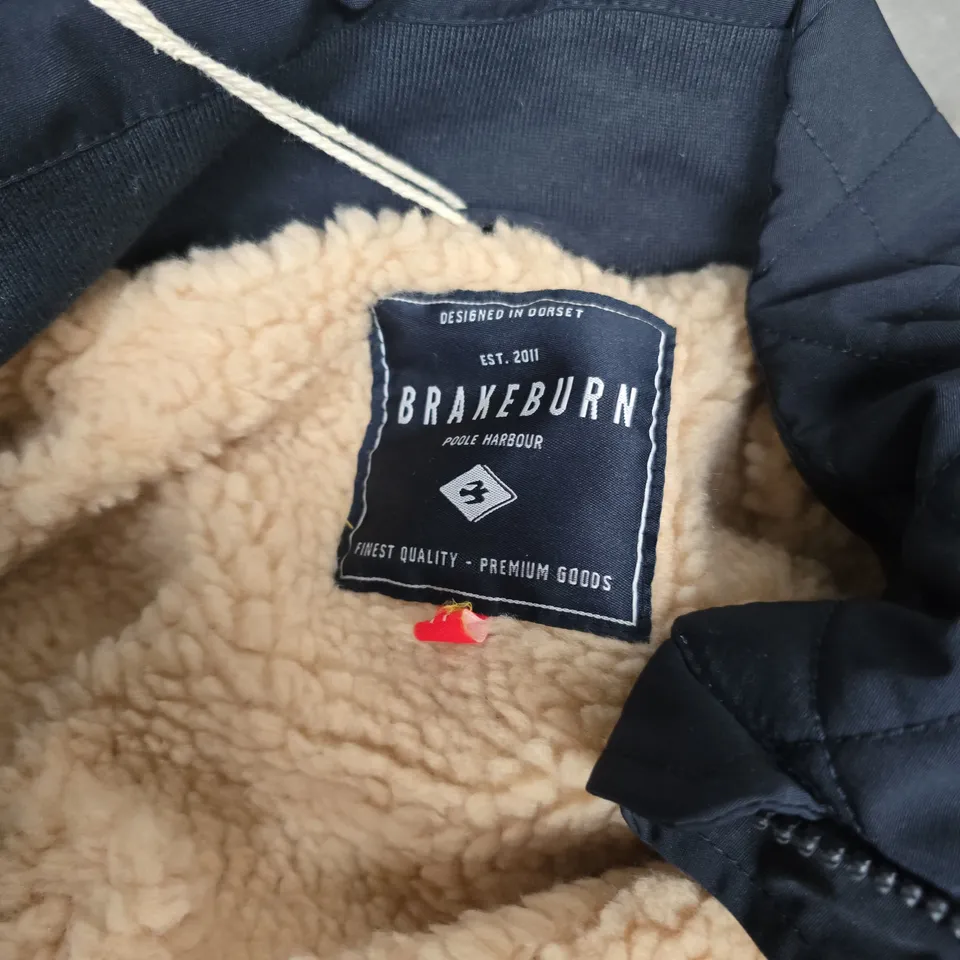 BRAKEBURN MATRAVERS LONG LINE COAT – NAVY, WOMEN'S UK14 / EU42