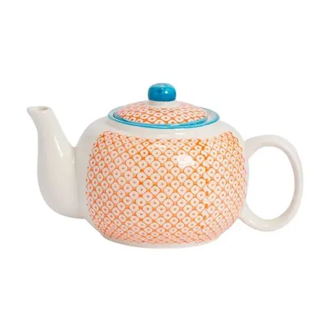 BOXED NICOLA SPRING - 820ML TEAPOT - ORANGE