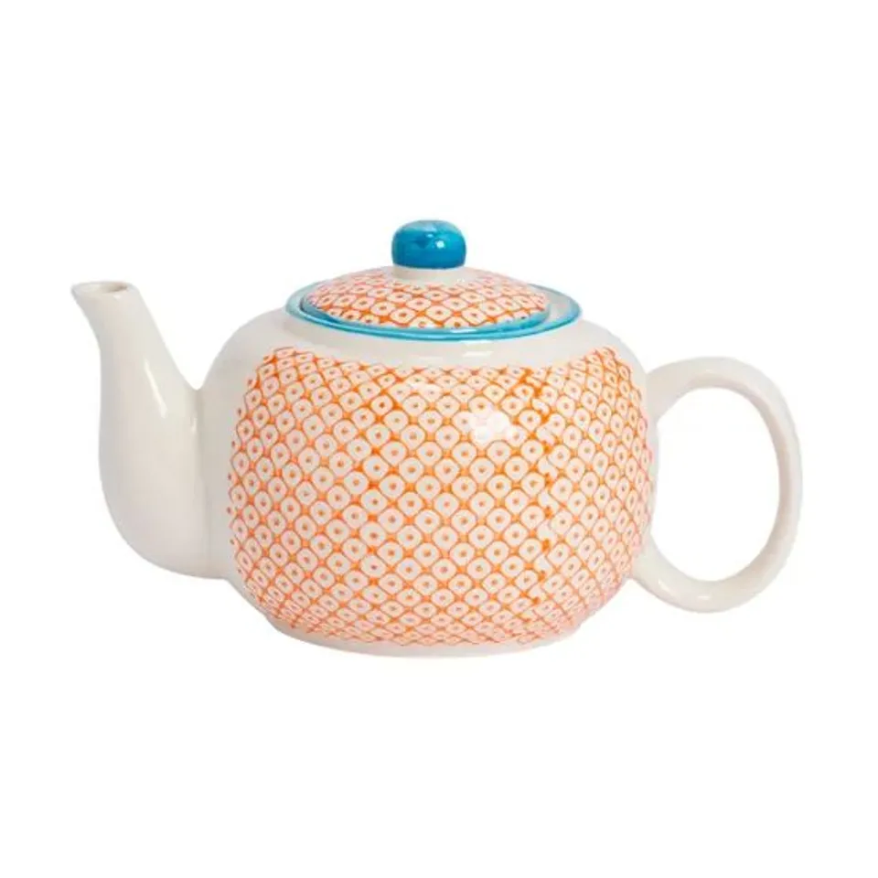 BOXED NICOLA SPRING - 820ML TEAPOT - ORANGE