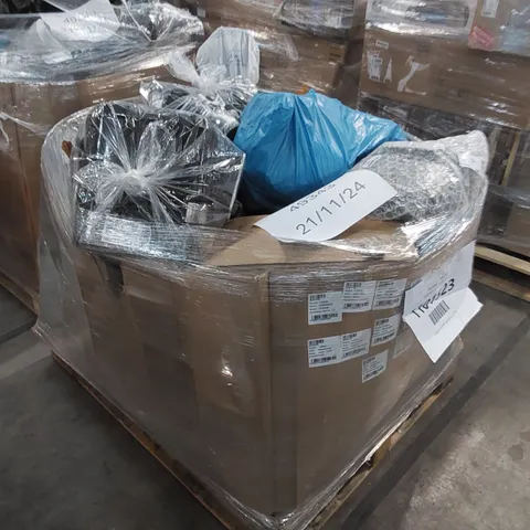 PALLET OF APPROXIMATELY 21 UNPROCESSED RAW RETURN HOUSEHOLD AND ELECTRICAL GOODS TO INCLUDE;
