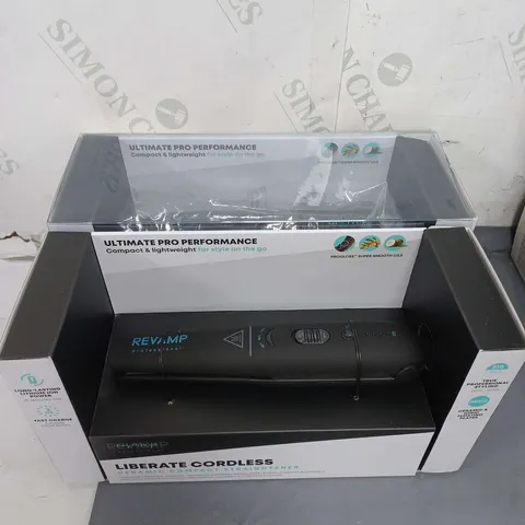 LOT OF 2 REVAMP LIBERATE CORDLESS COMPACT CERAMIC STRAIGHTENER