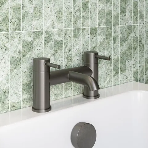 BOXED GUNMETAL BATH FILLER TAP - ARISSA