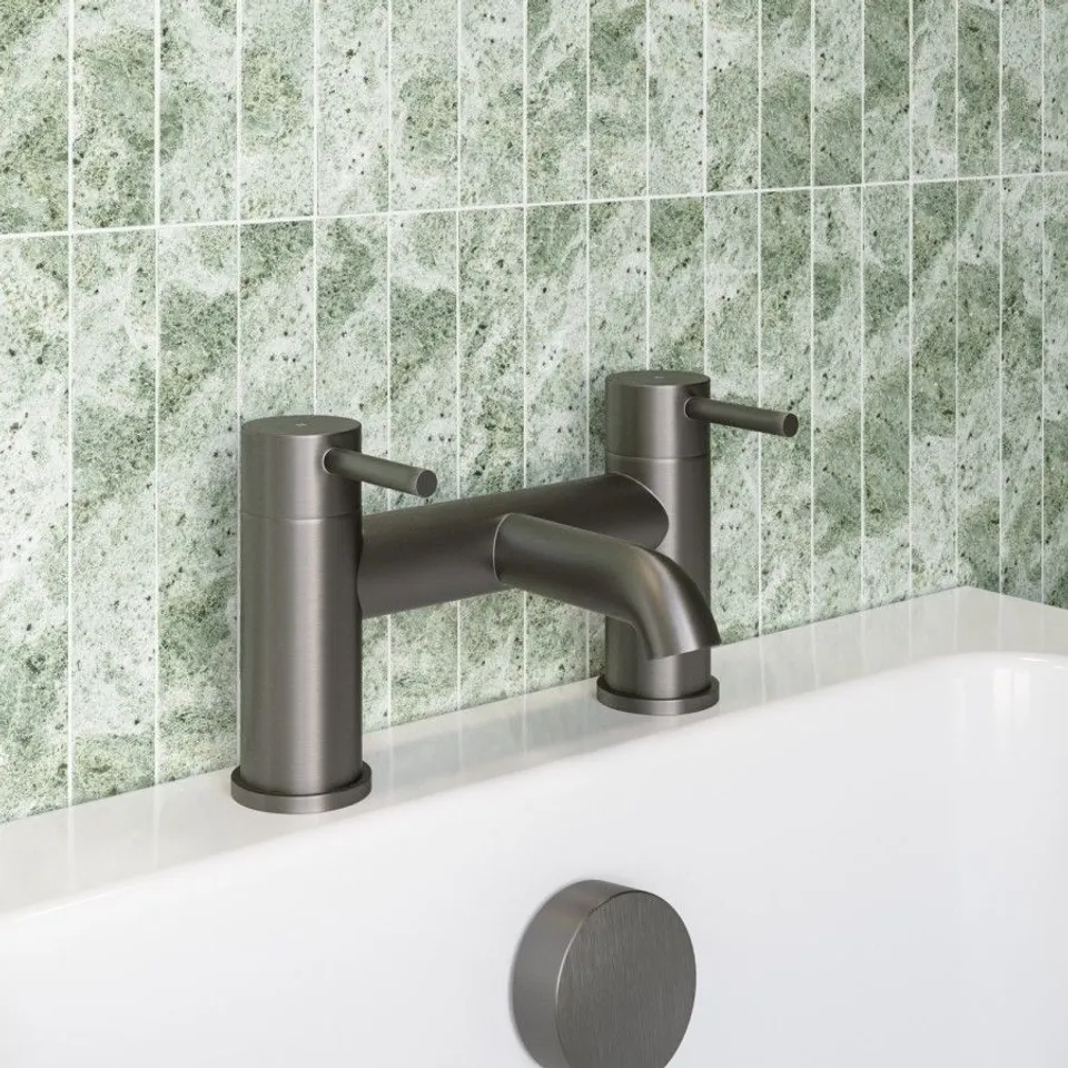 BOXED GUNMETAL BATH FILLER TAP - ARISSA