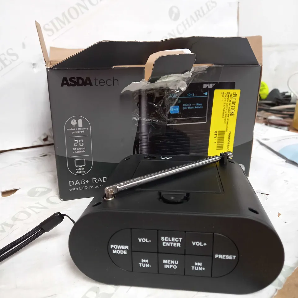 ASDA TECH DAB+ RADIO
