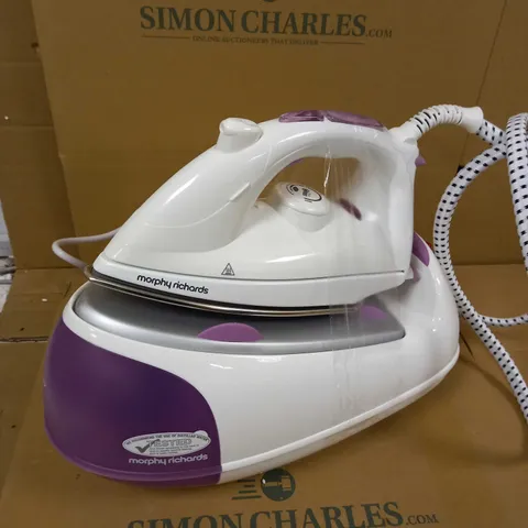 MORPHY RICHARDS JET STEAM GENERATOR IRON PINK/WHITE