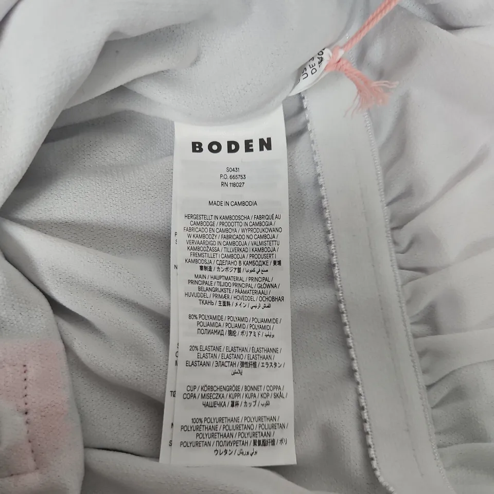 BODEN COLOUR-BLOCK ONE-PIECE SWIMSUIT, UK 12L (EU 38L, US 8L)