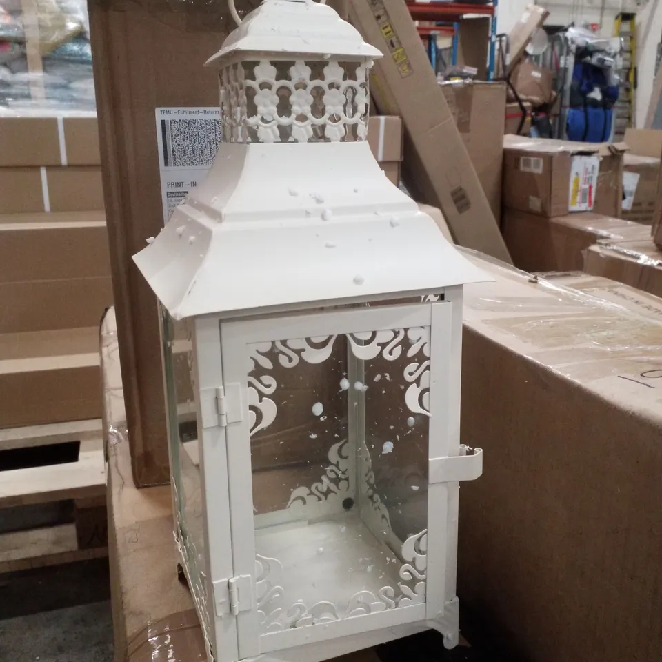 BOXED JHY DESIGN HANGING CHRISTMAS CANDLE LANTERN, 37.5 CM 