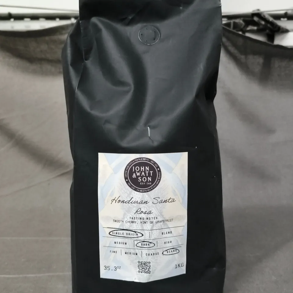 JOHN WATT & SON HONDURAS SANTA ROSA COFFEE BEANS (1KG BAG)