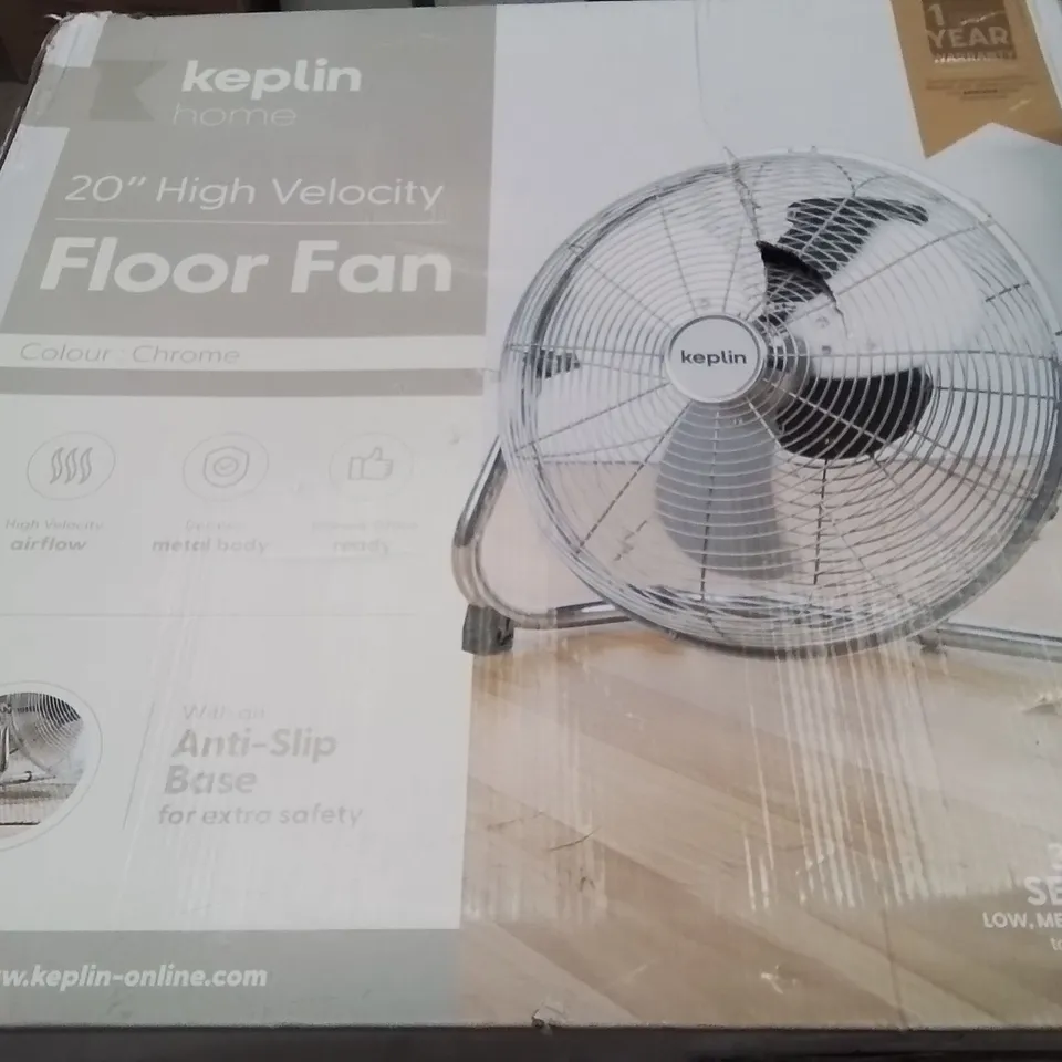 BOXED KEPLIN 20" FLOOR FAN