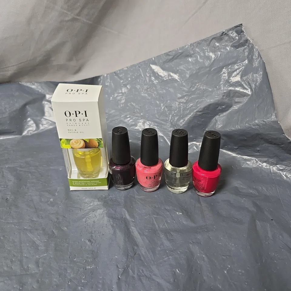 OPI 5 X ASSORTED NAIL PRODUCTS SET BOXED