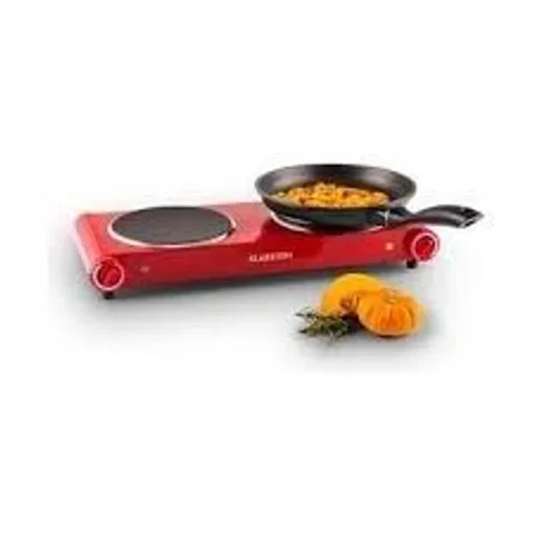 BOXED KLARSTEIN CAPTAIN COOK 2 DOUBLE HOT PLATE CERAMIC STAINLESS STEEL