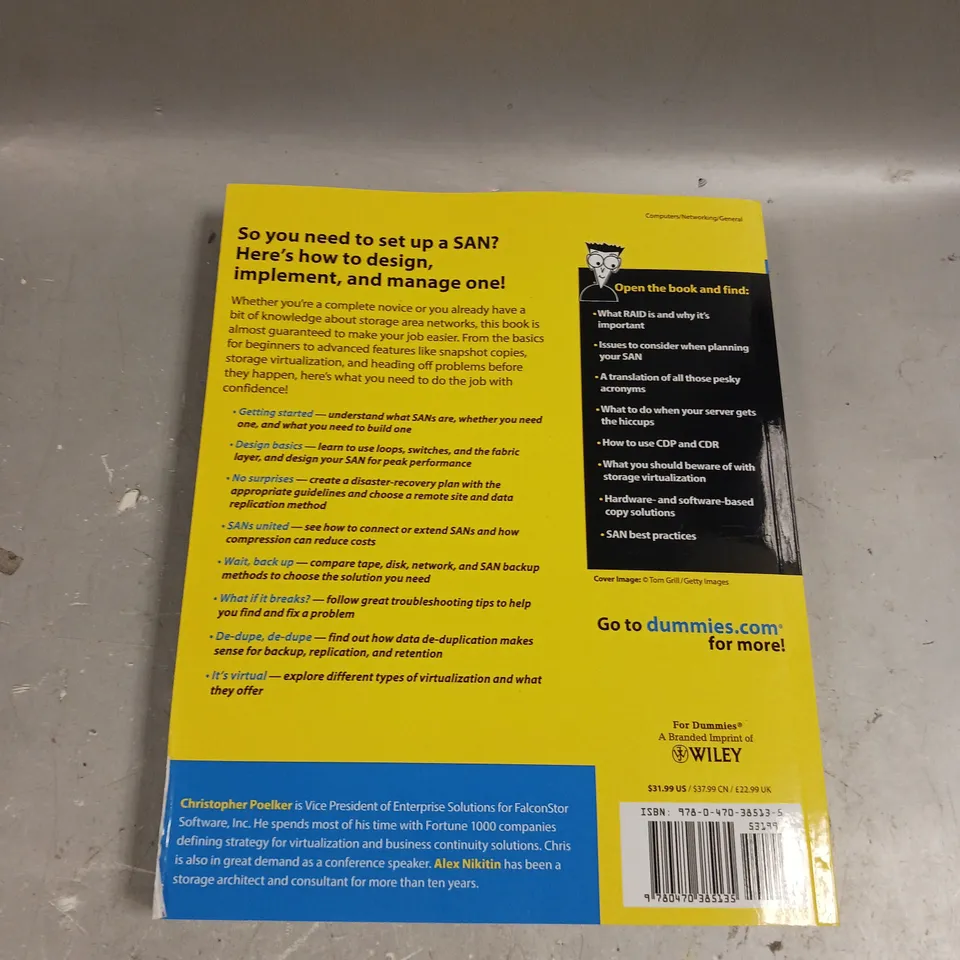 STORAGE AREA NETWORKS FOR DUMMIES 