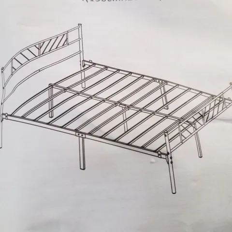BOXED DOUBLE BED FRAME - BLACK
