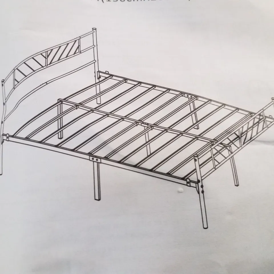 BOXED DOUBLE BED FRAME - BLACK