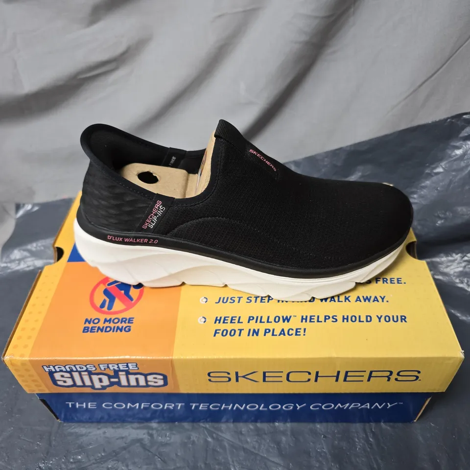SKECHERS SLIP-INS BLACK SLIP-ON SNEAKERS SIZE 5