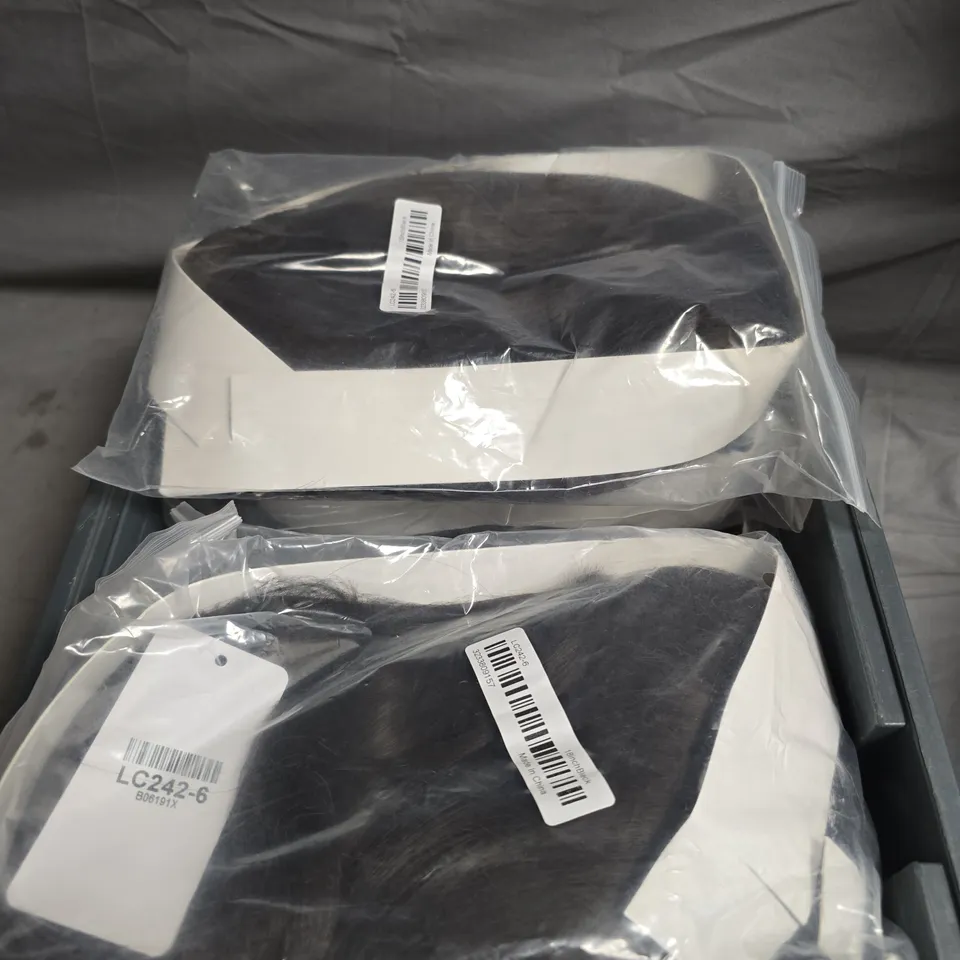 APPROXIMATELY 8 BLACK 18" HAIR EXTENSIONS 