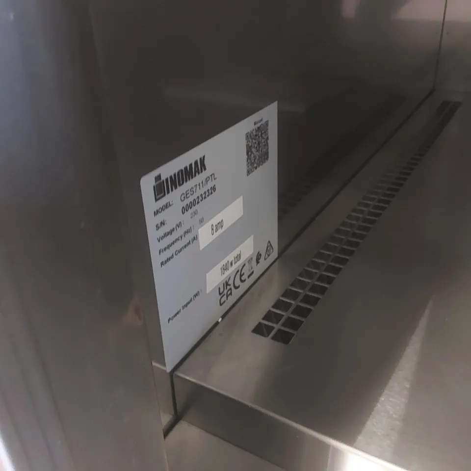 INOMAK GES711/PTL COMMERCIAL HEATED WARMING CUPBOARD