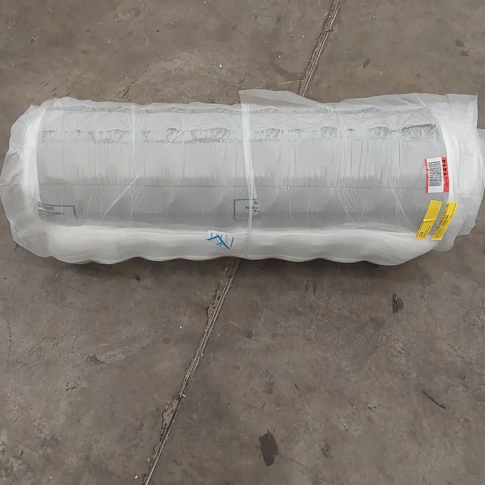 QUALITY BAGGE AND ROLELD DURAIN WHITE NOISE OPEN COIL 90CM SINGLE MATTRESS