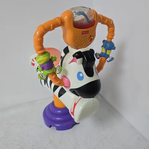 FISHER-PRICE BOUNCE AND SPIN ZEBRA INTERACTIVE RIDE-ON TOY