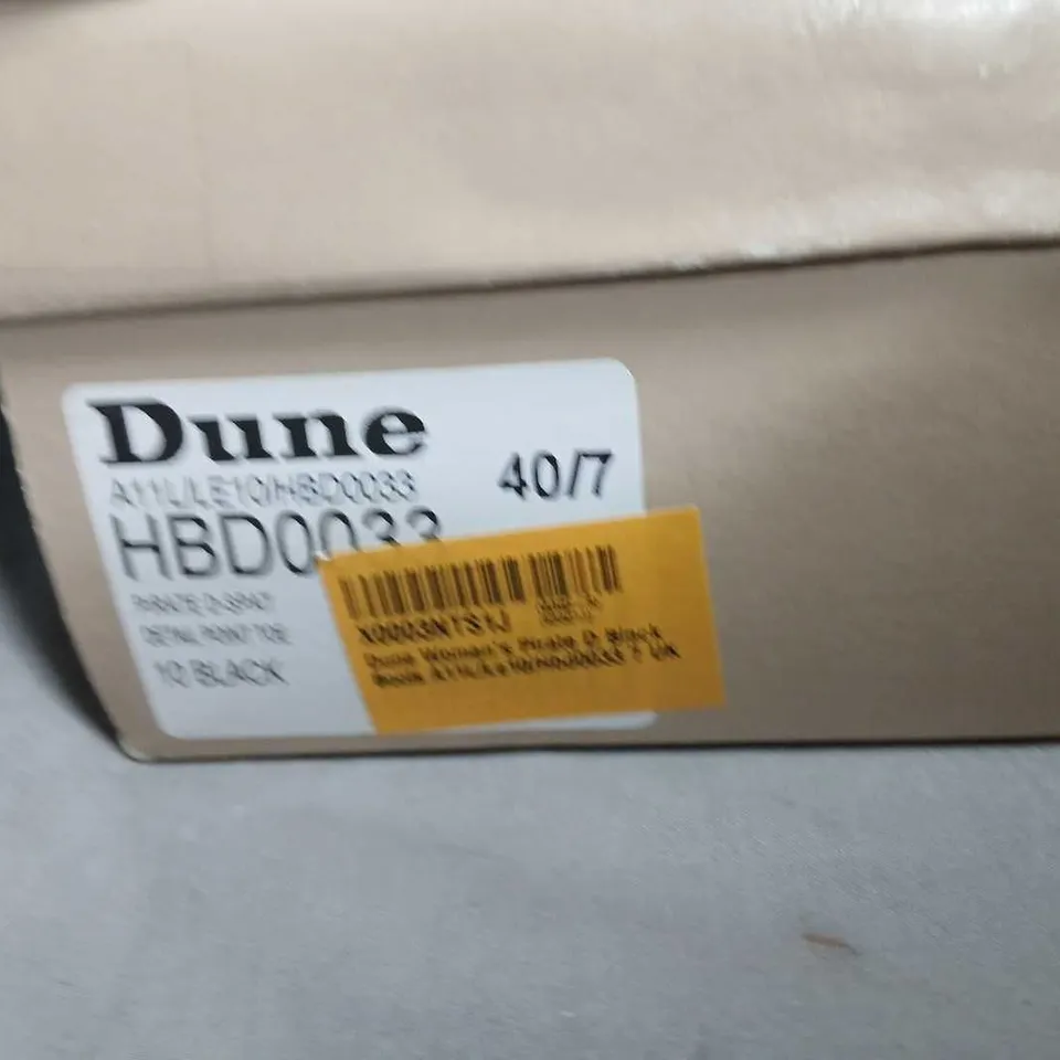 DUNE WOMEN'S PIRATE D BLACK LEATHER BOOTS – UK 7 (EU 40)