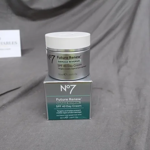 NO7 FTURE RENEW DAMAGE REVERSAL SPF 40 DAY CREAM 50ML