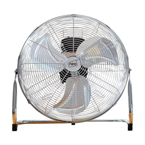 BOXED NEO HIGH VELOCITY BLACK METAL FLOOR FREESTANDING FAN - SIZE: 20" (1 BOX)