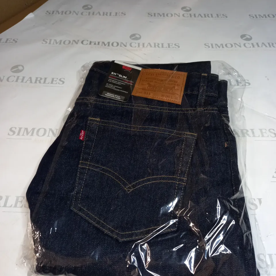 LEVIS 511 SLIM DENIM JEANS SIZE 36/32