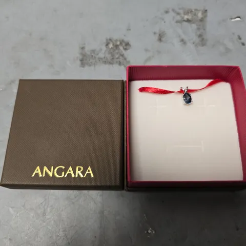 BOXED ANGARA BLUE NECKLACE PENDANT 