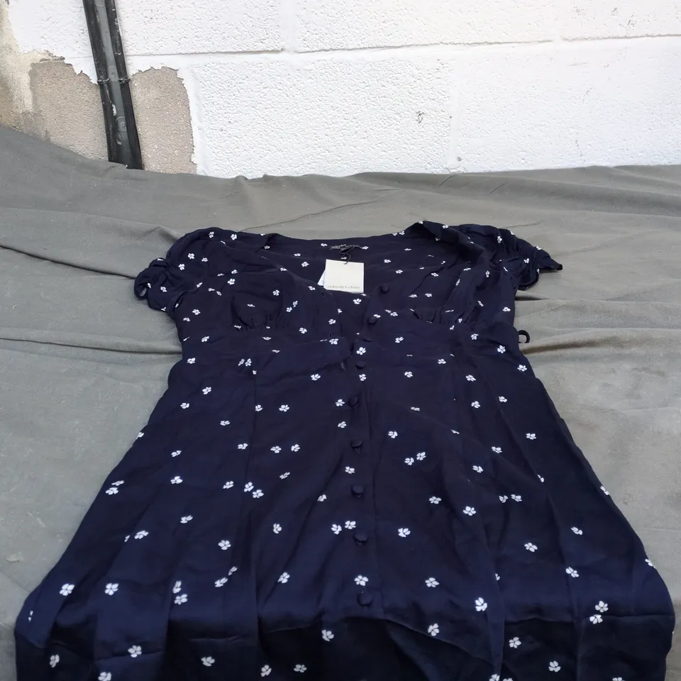 NOBODYS CHILD DINA MINI DRESS BLUE UK 8