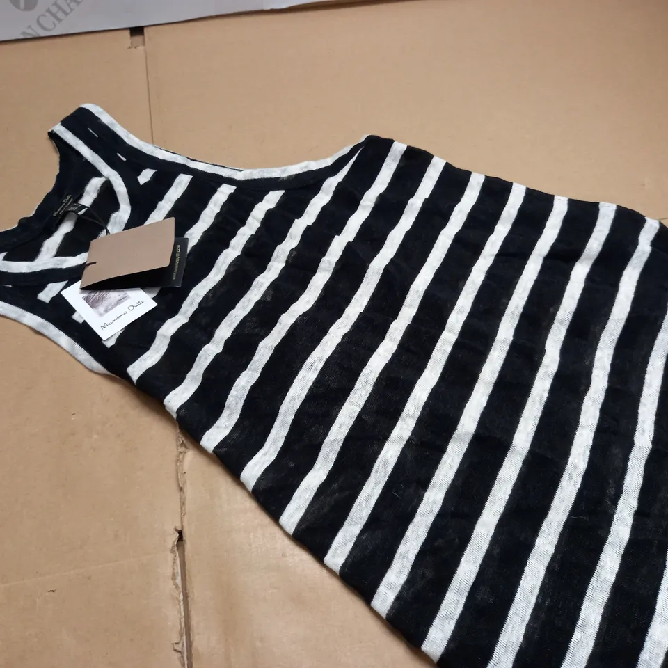 MASSIMO DUTTI STRIPED VEST - UK 10