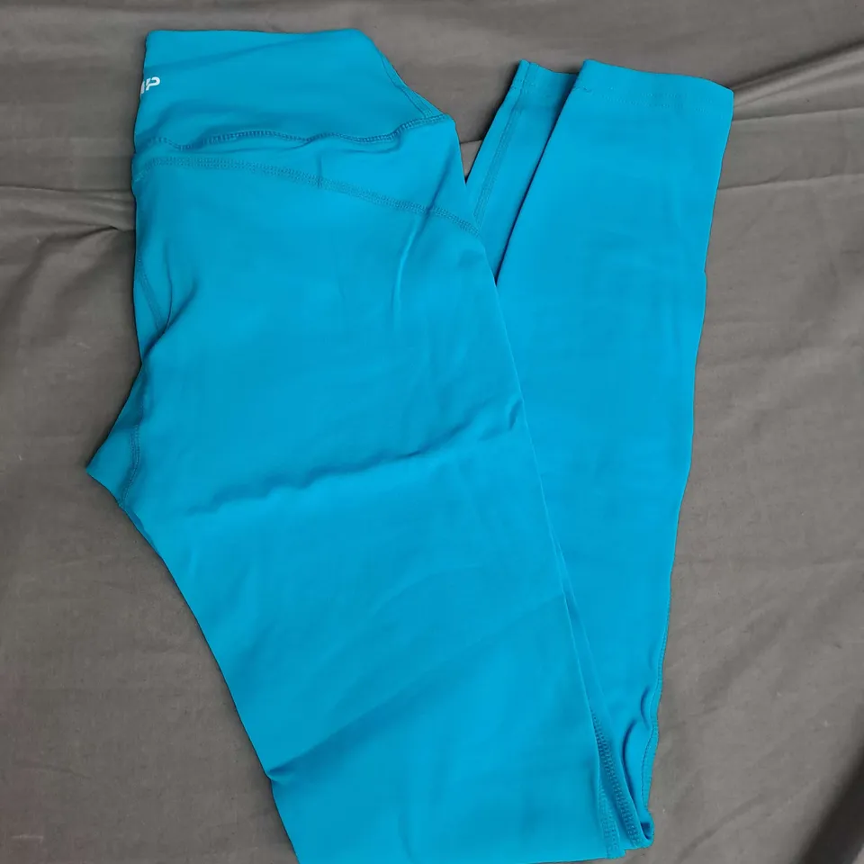 MYPROTEIN WOMENS POWER LEGGINGS IN BLUE LAGOON SIZE XS