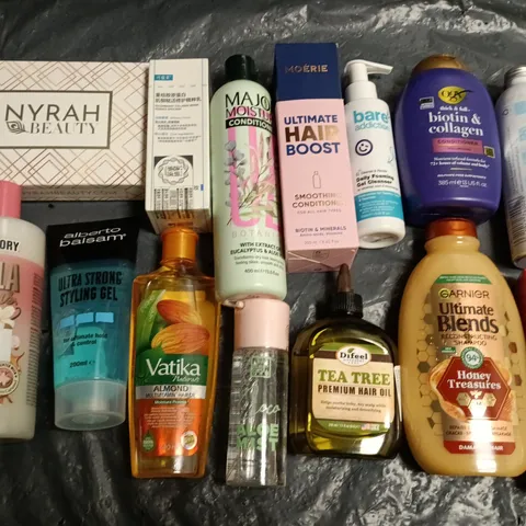 LOT OF APPROXIMATELY 30 ASSORTED HEALTH AND BEAUTY ITEMS TO INCLUDE MOERIE, GARNIER AND ALBETRO BALSAM