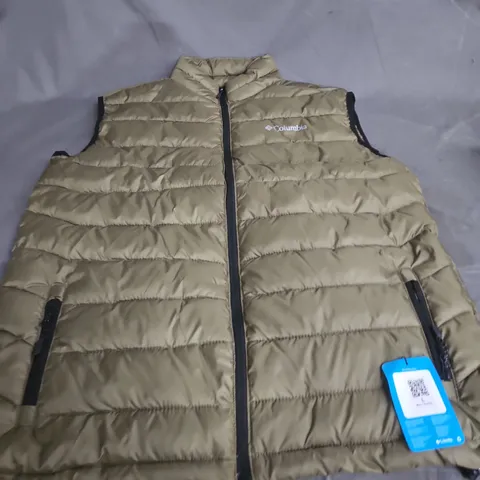 COLUMBIA MEN'S PUFFER GILET – BEIGE, UK L