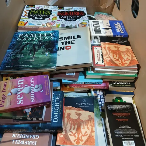 LARGE QUANTITY OF ASSORTED BOOKS TO INCLUDE EDUCATIONAL, COOKBOOKS, FICTION ETC - COLLECTION ONLY