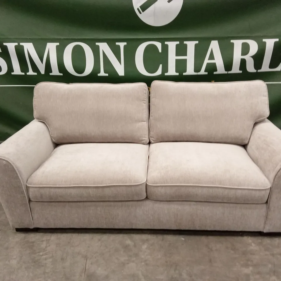 HARLOW 3 SEATER STANDARD BACK FABRIC SOFA - NATURAL RRP £649