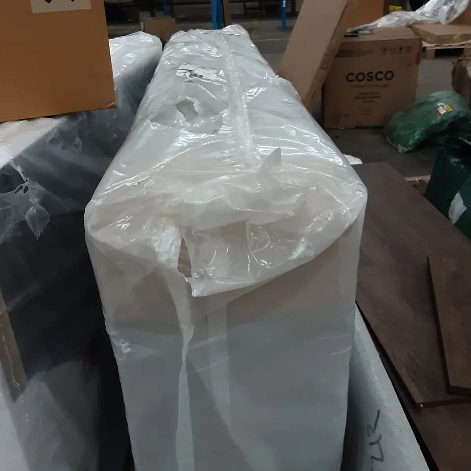 BAGGED STORAGE BED LIGHT GREY , 1 PART MISSING , 5FT