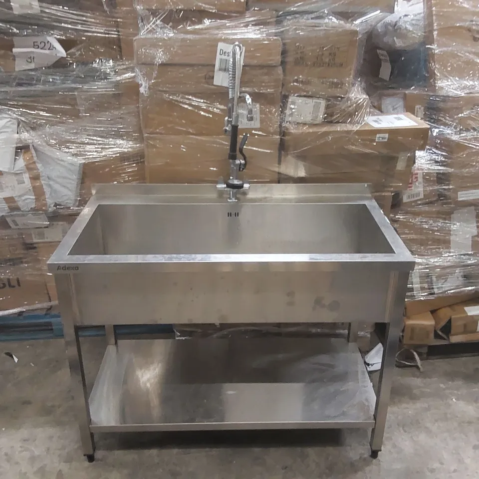 ADEXA COMMERCIAL STAINLESS STEEL SINK WITH TAP