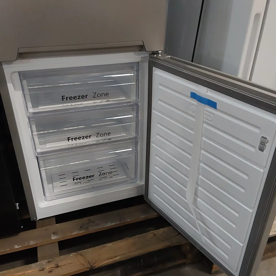RUSSELL HOBBS RH180FFFF55S FREESTANDING FROST FREE FRIDGE FREEZER - UNPROCESSED RAW RETURN