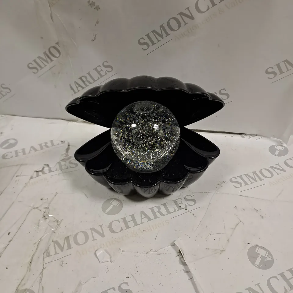 BOXED SENSE AROMA SEA SHELL LED COLOUR CHANGING LAMP- BLACK