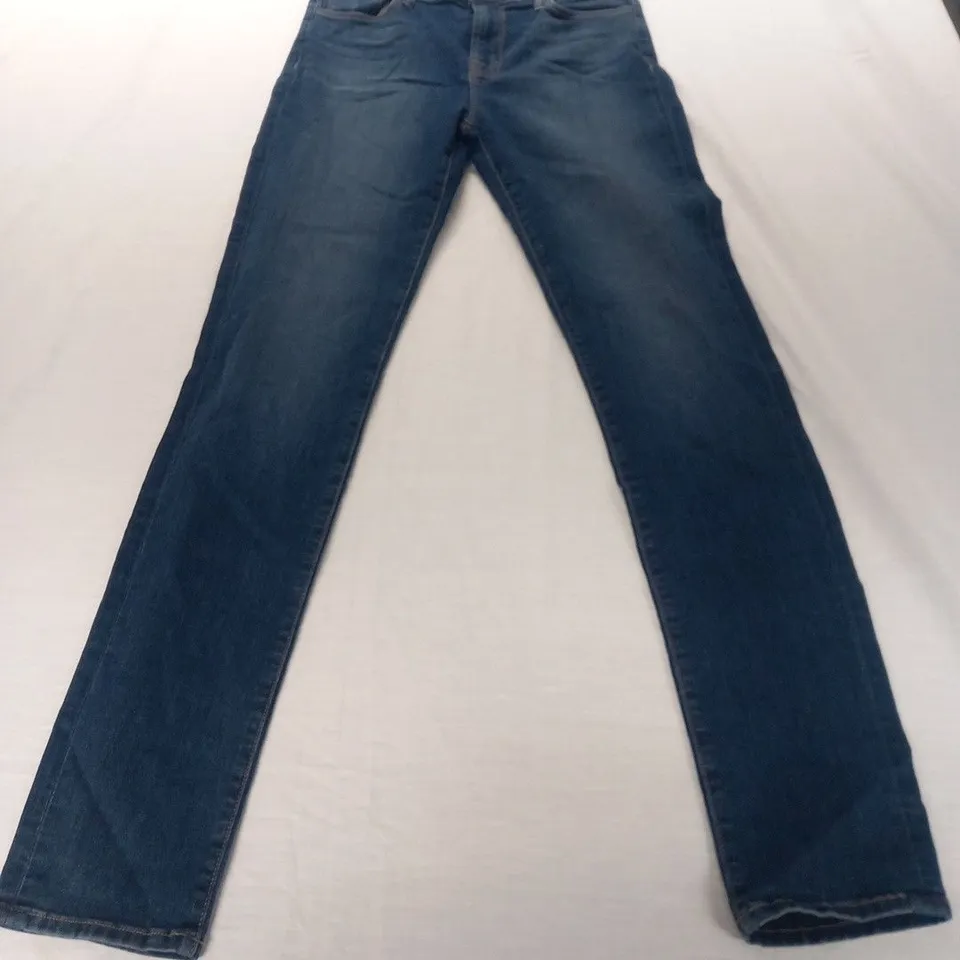 J BRAND SKINNY LEG MID RISE 11" OPENING JEANS SIZE 28