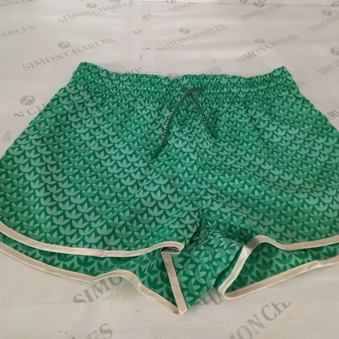 GREEN ADIDAS SHORTS SIZE S
