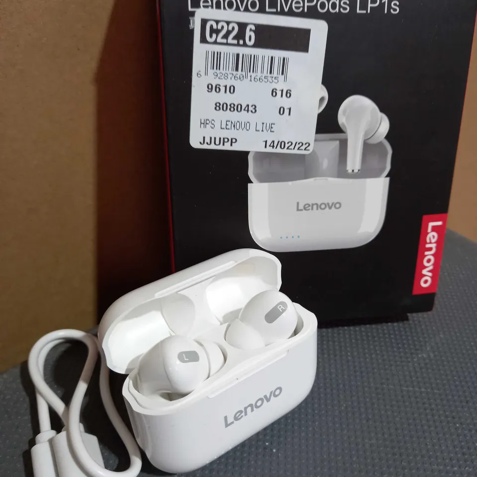 LENOVO LIVEPODS LP1s BLUETOOTH WIRELESS 