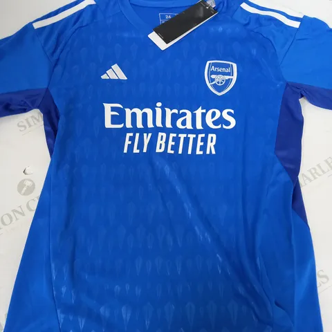 ADIDAS KIDS ARSENAL RAMSDALE GOALKEEPER SHIRT AND SHORTS - SIZE 24
