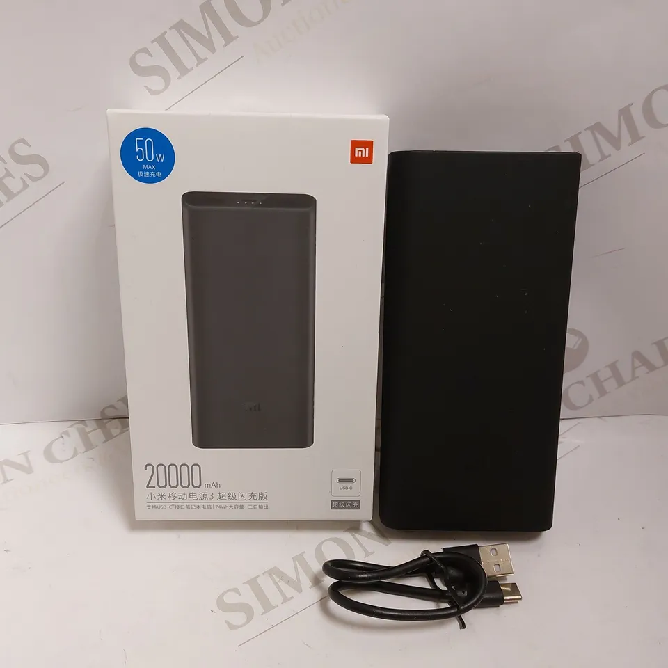 BOXED MI 20000MAH POWER BANK - BLACK