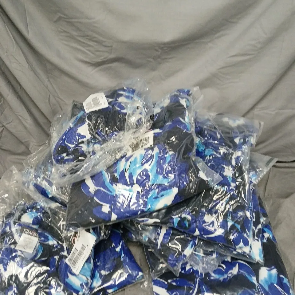 BOX APPROXIMATELY 15 LADIES SMOCKED WAIST MIDI DRESSES - NAVY - SIZES MAY VARY