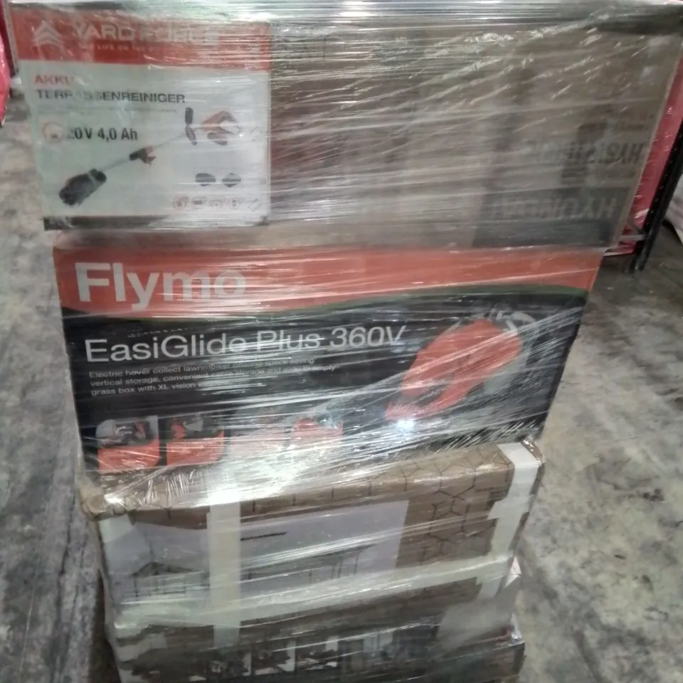 PALLET OF APPROXIMATELY 15 UNPROCESSED RAW RETURN HOUSEHOLD AND ELECTRICAL GOODS TO INCLUDE;