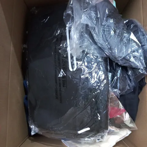 APPROXIMATELY 20 ASSORTED CLOTHING PRODUCTS IN VARIOUS STYLES & SIZES