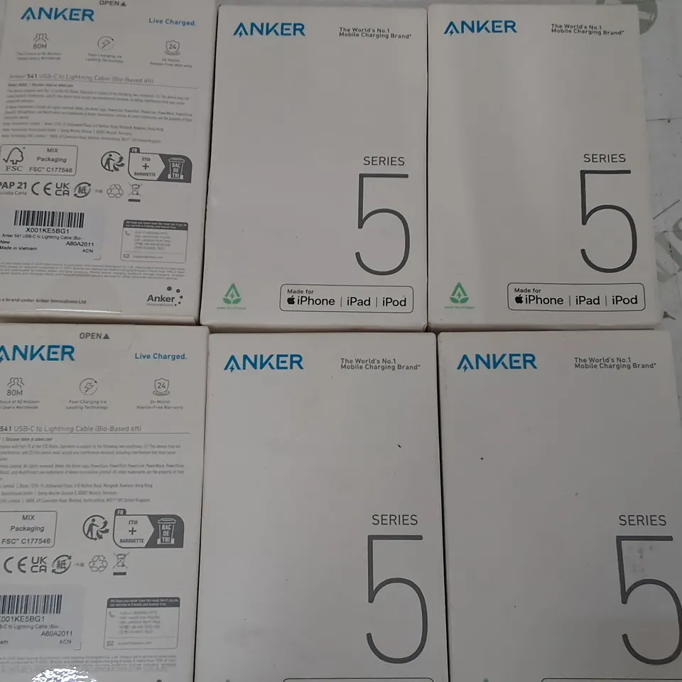 LOT OF 15 ANKER 541 USB-C TO LIGHTNING CABLES